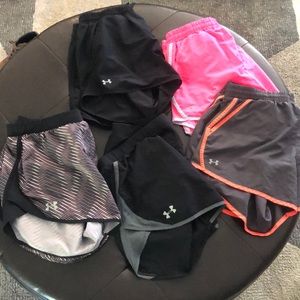 Set of 5 women’s under armour shorts